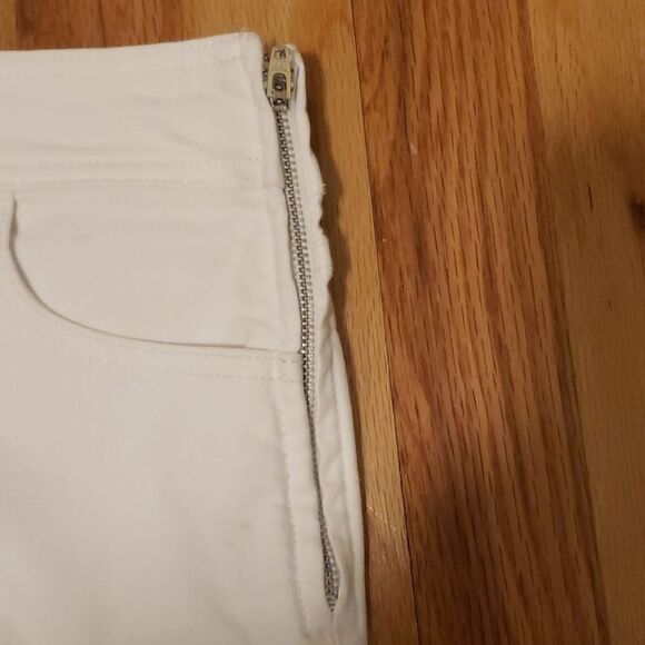 Ann taylor loft white denim skirt - Picture 2 of 5